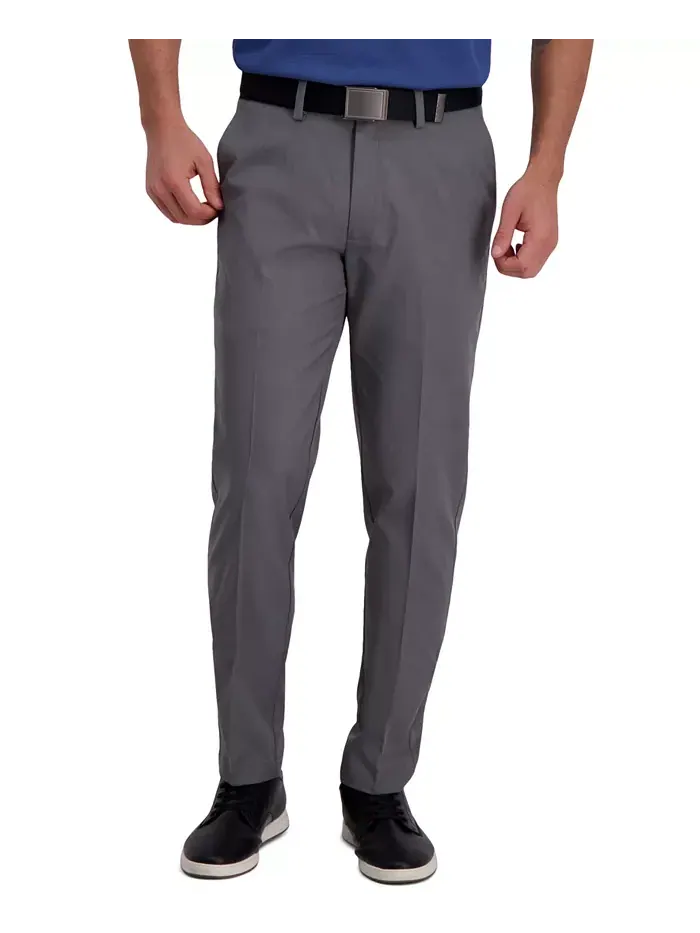 Брюки Cool Right Performance Flex Slim Fit с плоской передней частью Haggar — изображение 1 из 6, серый