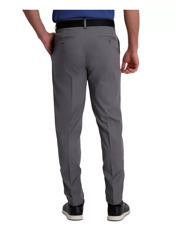 Брюки Cool Right Performance Flex Slim Fit с плоской передней частью Haggar — изображение 2 из 6, серый