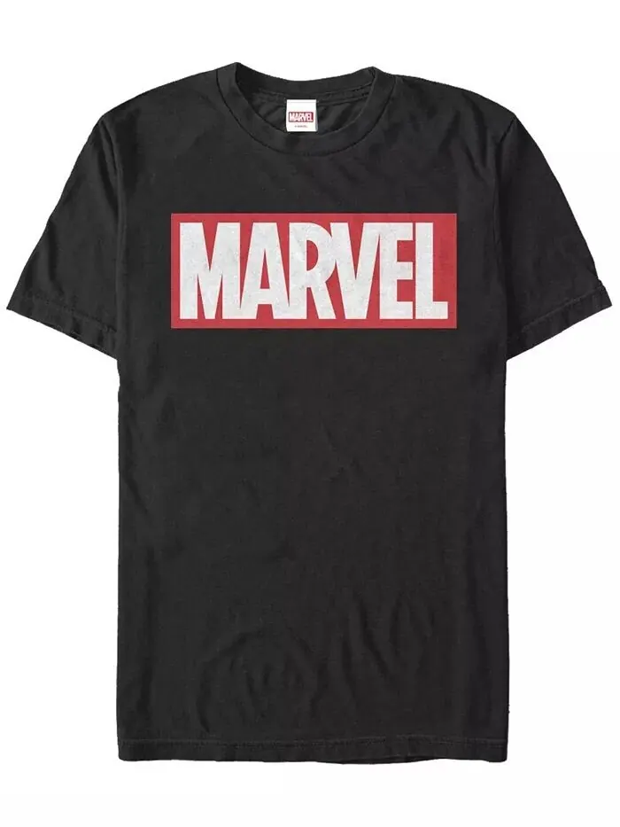 Мужская футболка Marvel Brick с коротким рукавом и круглым вырезом Fifth Sun — изображение 1 из 1, черный
