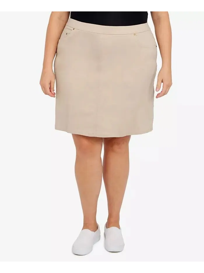 Юбка-шорты Plus Size Essentials Tech Stretch с эластичным поясом HEARTS OF PALM