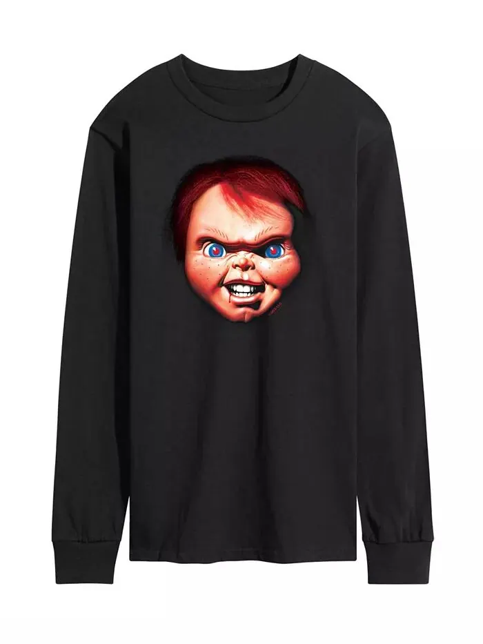 Мужская футболка с длинным рукавом Chucky Face AIRWAVES — изображение 1 из 2, черный