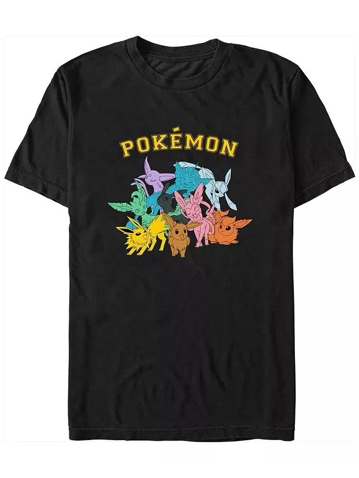 Футболка мужская с коротким рукавом Pokemon Gotta Catch Eeveelutions Fifth Sun — изображение 1 из 1, черный