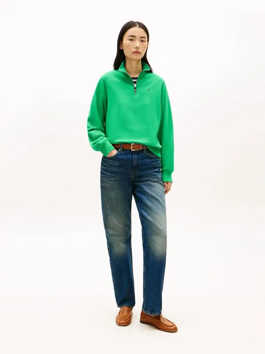 Женская толстовка с застежкой-молнией до середины груди Tommy Hilfiger, Jade Wink — изображение 2 из 4