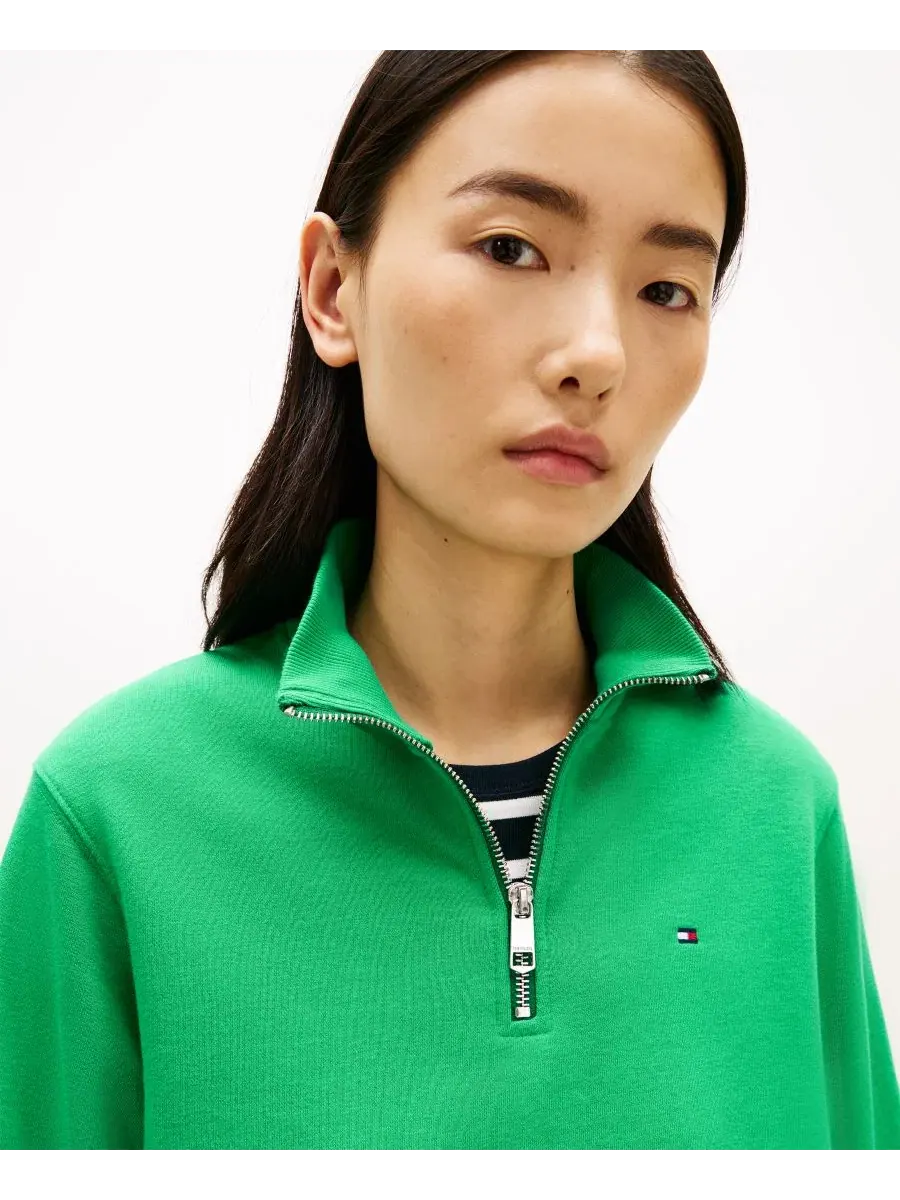 Женская толстовка с застежкой-молнией до середины груди Tommy Hilfiger, Jade Wink — изображение 3 из 4