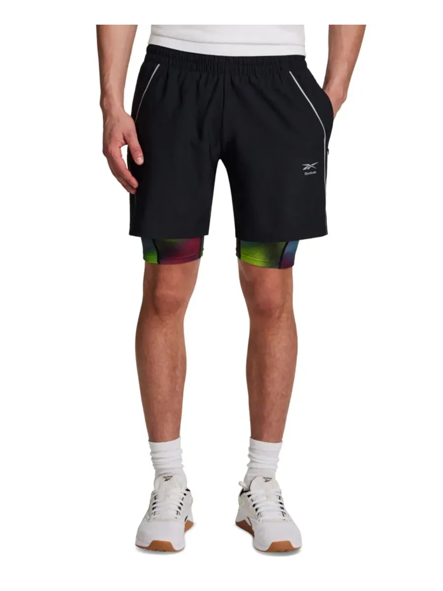 Мужские беговые шорты Run Distort Duo Woven Shorts Reebok