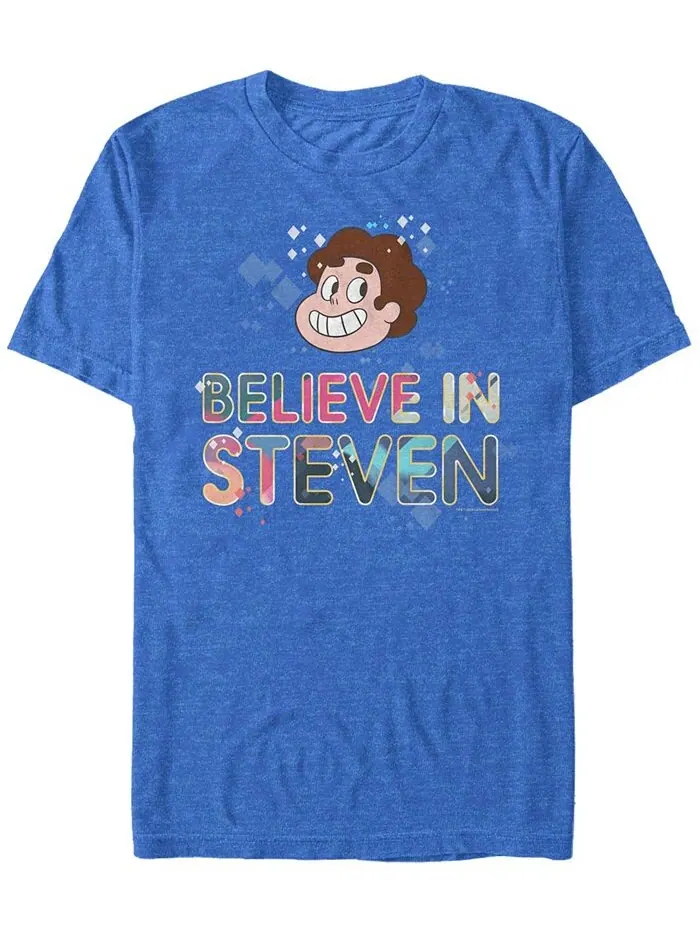 Мужская футболка с коротким рукавом Steven Universe Believe in Gems Fifth Sun — изображение 1 из 1, синий