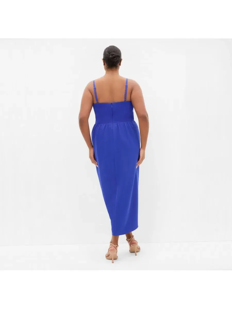 Женское платье Sassy Flex Fit Tulip V CITY CHIC — изображение 2 из 4, синий
