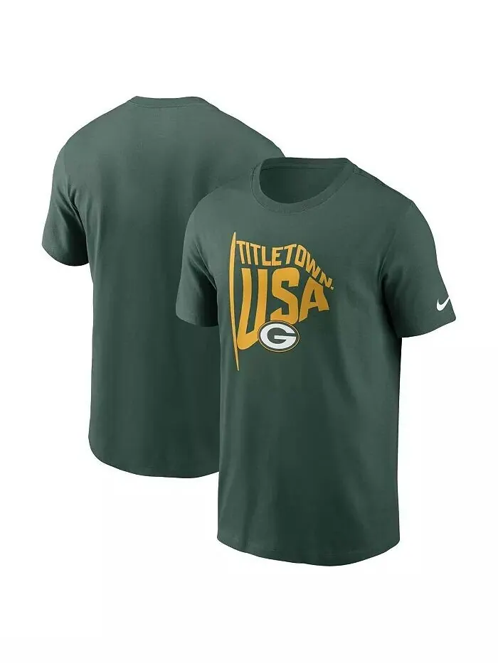 Мужская зеленая футболка Green Bay Packers Local Essential Nike — изображение 1 из 3, зеленый