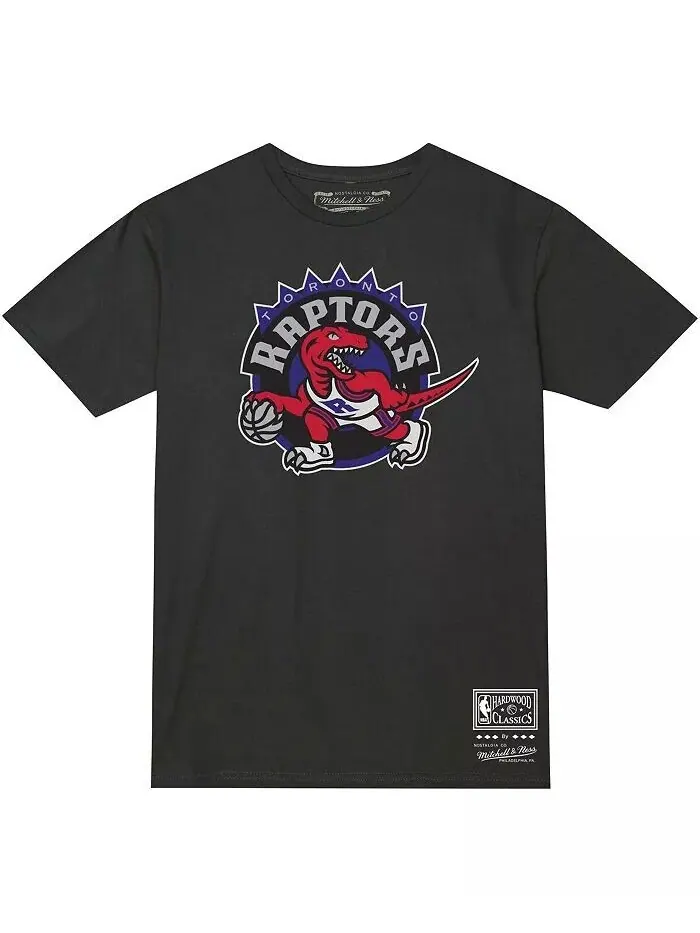 Мужская и женская черная футболка с логотипом Toronto Raptors Hardwood Classics MVP Throwback — изображение 2 из 3, черный