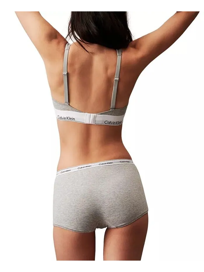 Женское нижнее белье со средней посадкой и современным логотипом QD5195 Calvin Klein — изображение 2 из 5, черный