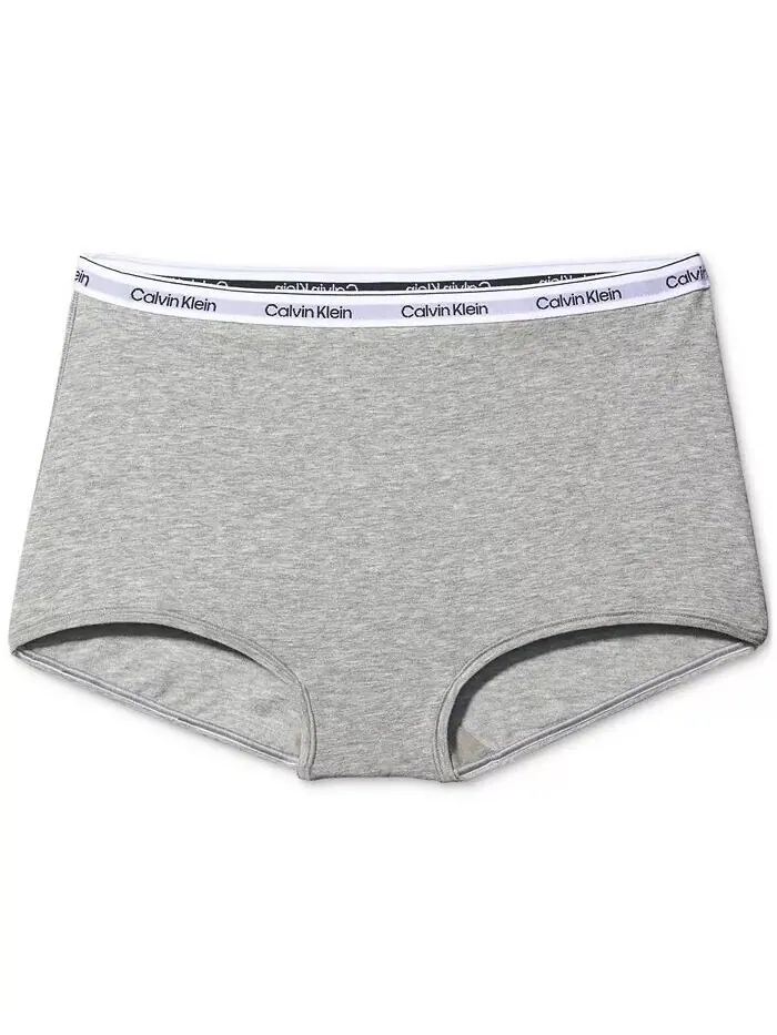 Женское нижнее белье со средней посадкой и современным логотипом QD5195 Calvin Klein — изображение 5 из 5, черный