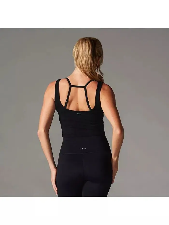 Женская облегающая майка Henley Tavi — изображение 4 из 4, черный
