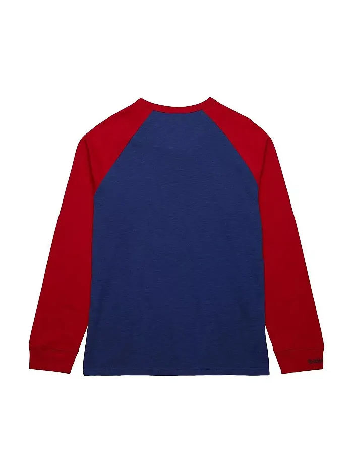 Мужская футболка с длинным рукавом New York Rangers Legendary Slub Raglan — изображение 2 из 2, синий, красный