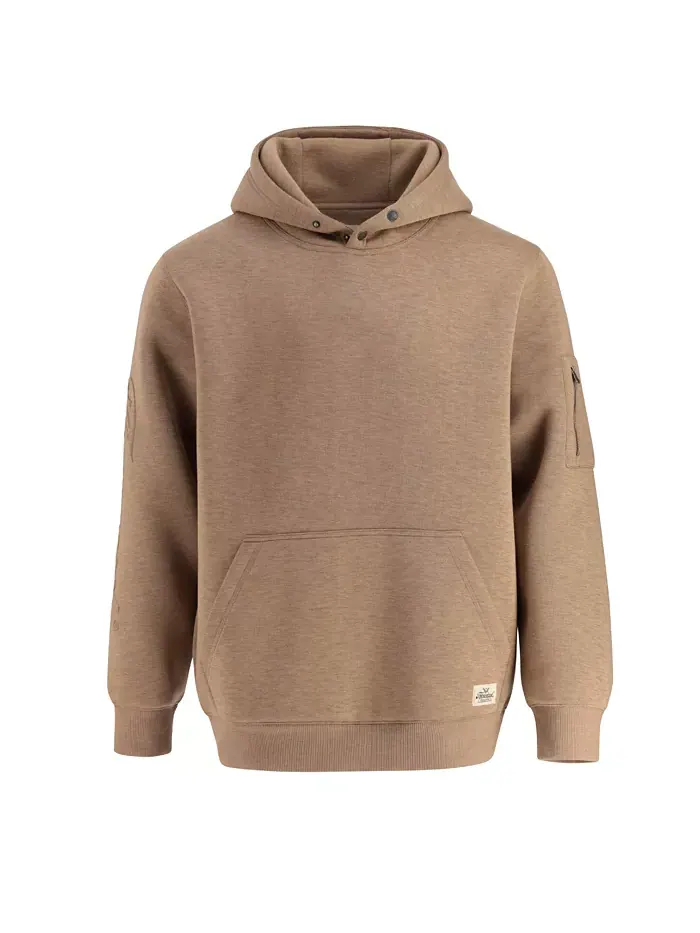 Мужская водоотталкивающая худи на молнии Performance Pullover Hoodie Thorogood — изображение 1 из 6, коричневый/бежевый