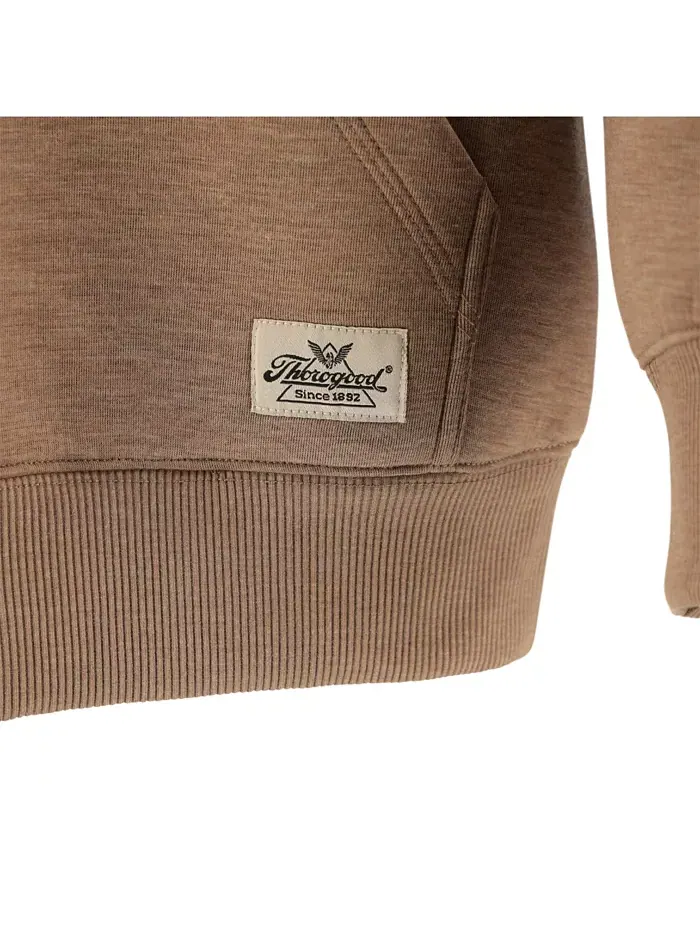 Мужская водоотталкивающая худи на молнии Performance Pullover Hoodie Thorogood — изображение 5 из 6, коричневый/бежевый