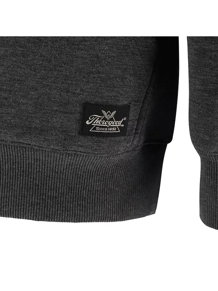 Мужская водоотталкивающая худи на молнии Performance Pullover Hoodie Thorogood — изображение 5 из 6, темно-серый