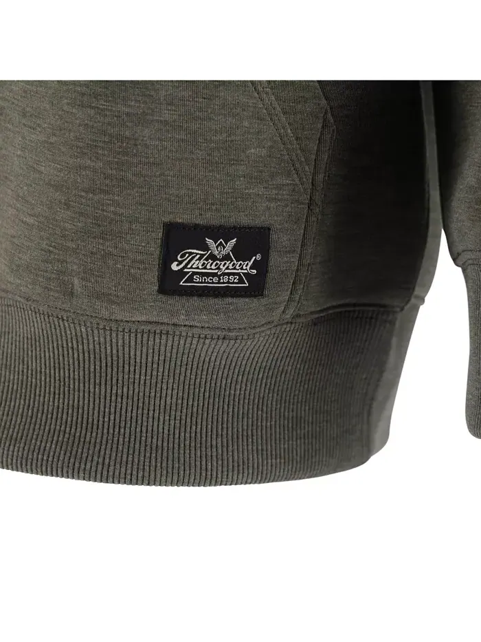 Мужская водоотталкивающая худи на молнии Performance Pullover Hoodie Thorogood — изображение 5 из 6, серый
