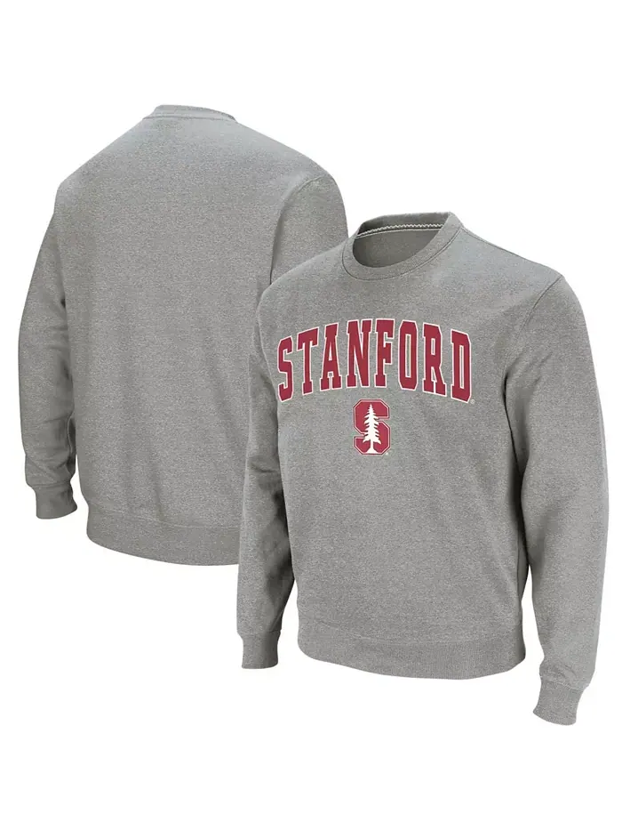 Мужской свитшот с аркой и логотипом Stanford Cardinal Colosseum — изображение 1 из 7, серый