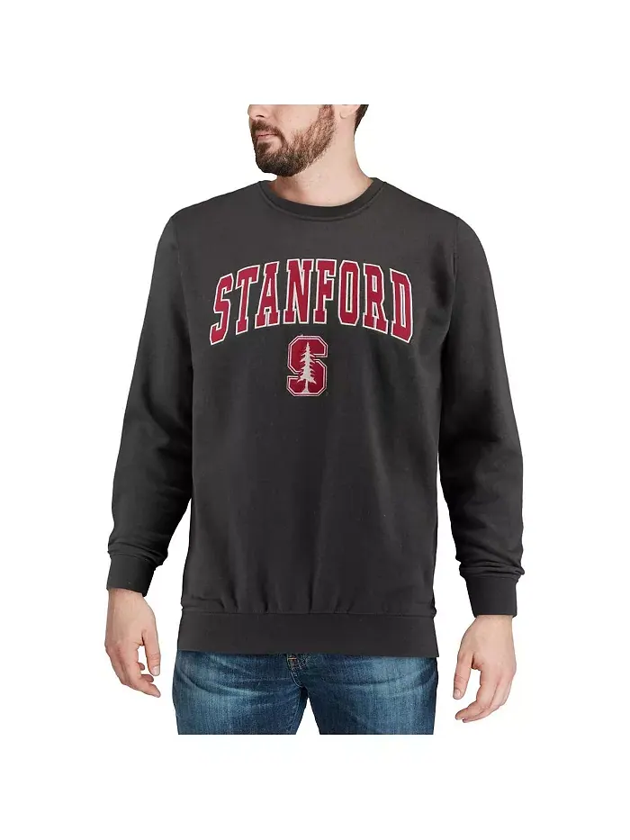 Мужской свитшот с аркой и логотипом Stanford Cardinal Colosseum — изображение 4 из 7, темно-серый
