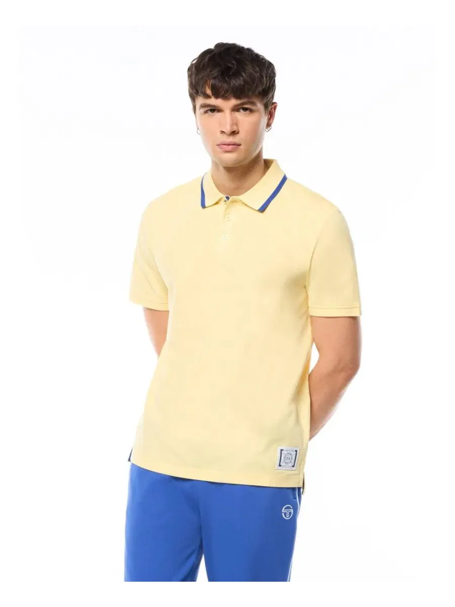 Поло мужское с воротником-поло Sergio Tacchini, Lemon Meringue — изображение 1 из 5
