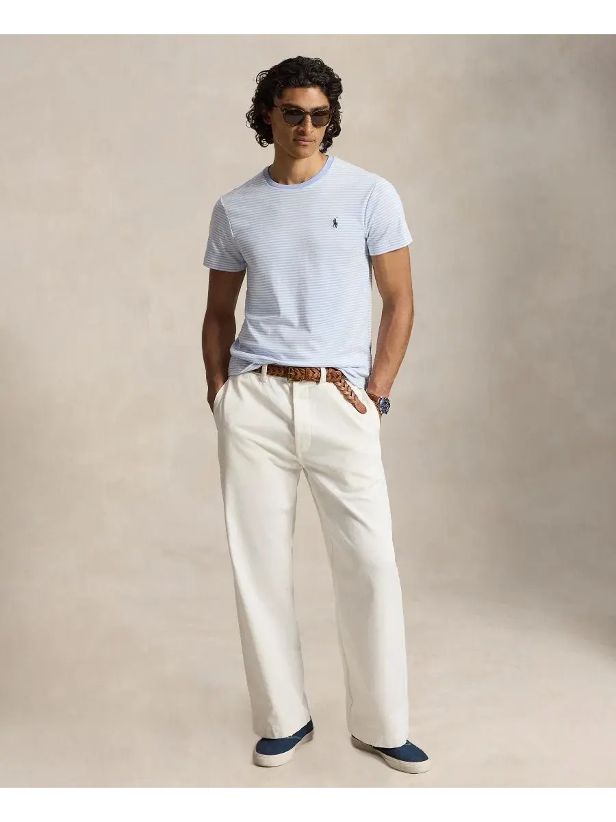Футболка с сетчатым узором без рукавов Iconic Mesh Polo Ralph Lauren — изображение 2 из 5, синий/белый