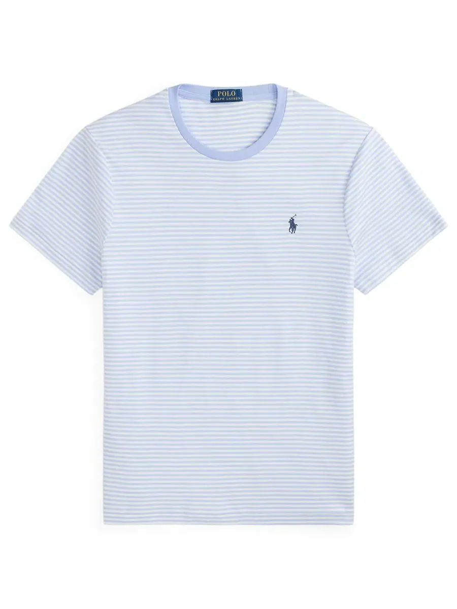 Футболка с сетчатым узором без рукавов Iconic Mesh Polo Ralph Lauren — изображение 5 из 5, синий/белый