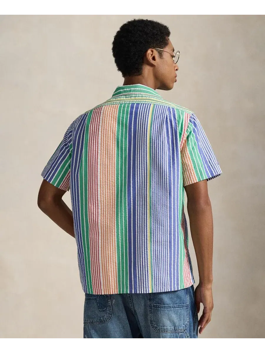 Рубашка классического кроя из сисака с коротким рукавом, модель RL Prepster Polo Ralph Lauren — изображение 2 из 9