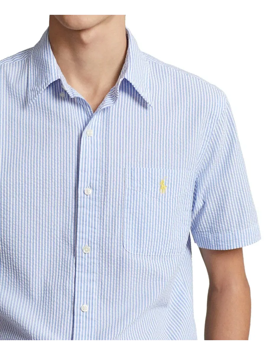 Рубашка классическая с коротким рукавом из сисака RL Prepster Classic-Fit Polo Ralph Lauren — изображение 3 из 13