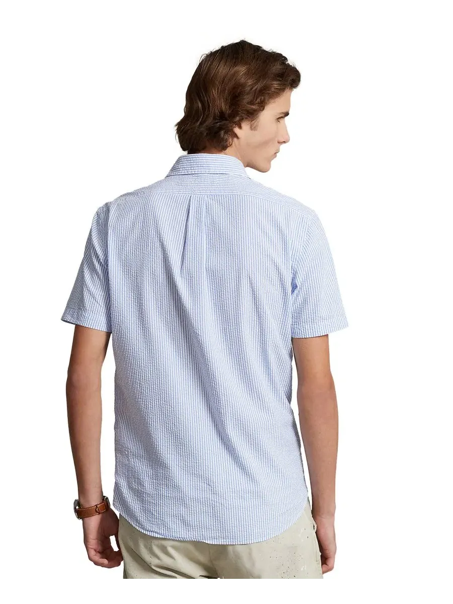 Рубашка классическая с коротким рукавом из сисака RL Prepster Classic-Fit Polo Ralph Lauren — изображение 4 из 13