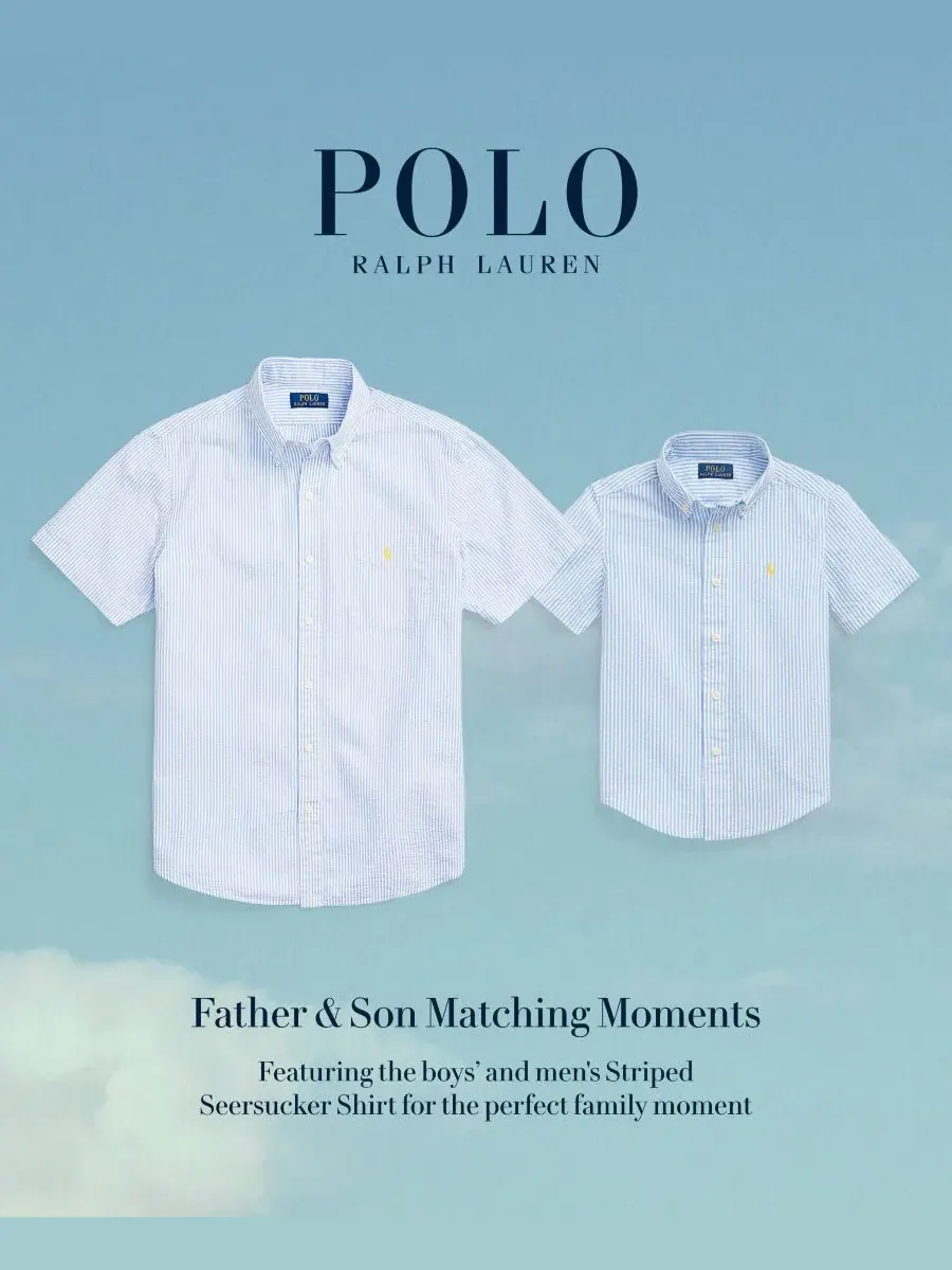 Рубашка классическая с коротким рукавом из сисака RL Prepster Classic-Fit Polo Ralph Lauren — изображение 5 из 13