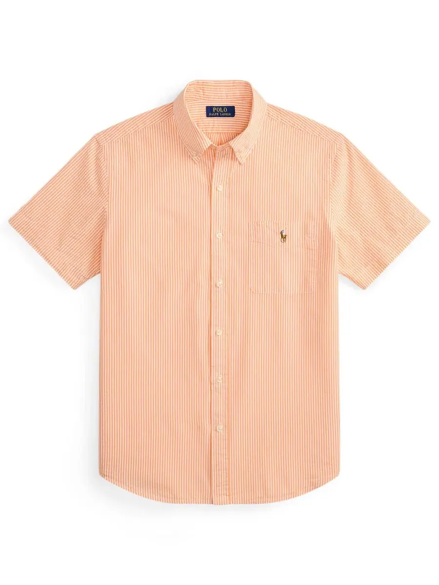 Рубашка с коротким рукавом, классический крой, модель RL Prepster Polo Ralph Lauren — изображение 5 из 9, классический/белый