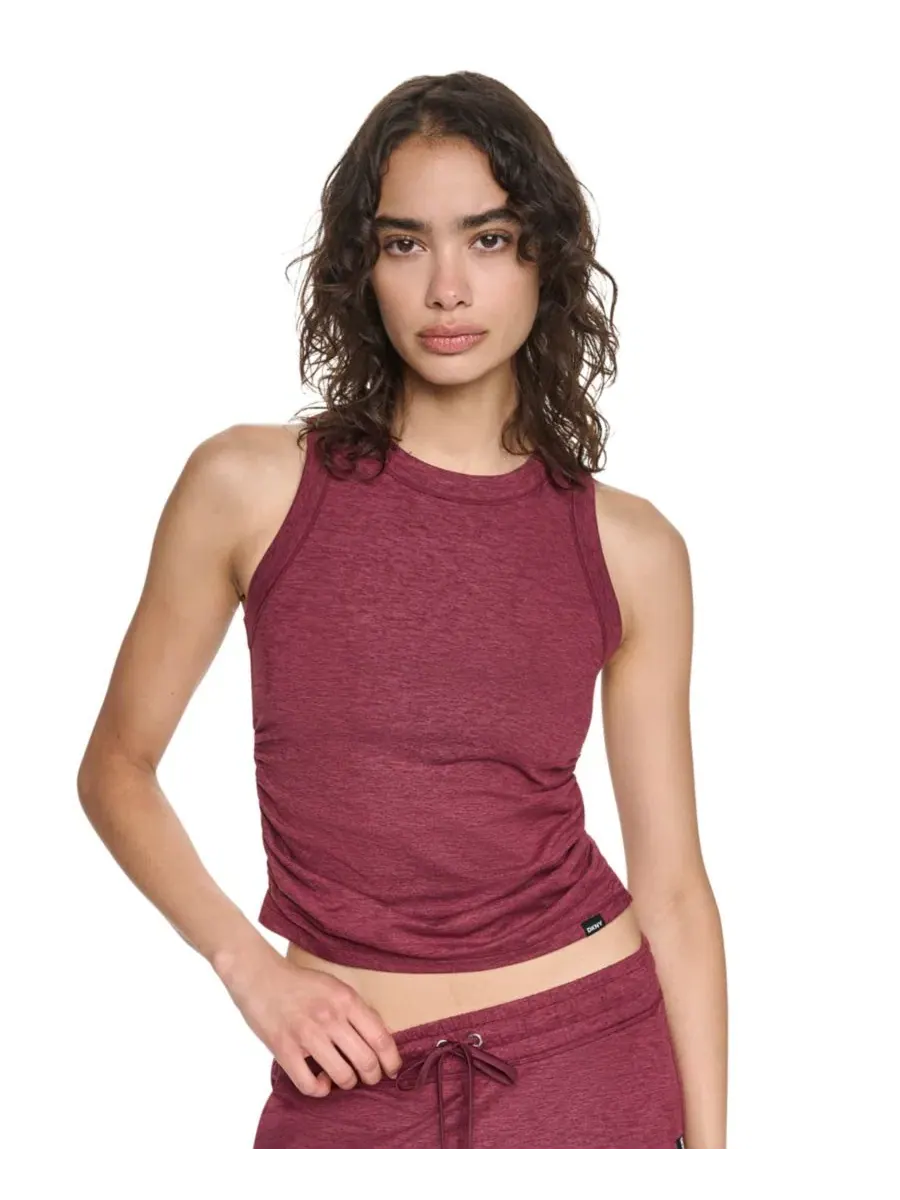 Топ с круглым вырезом Spacedye DKNY Sport, Claret Spacedye — изображение 1 из 5
