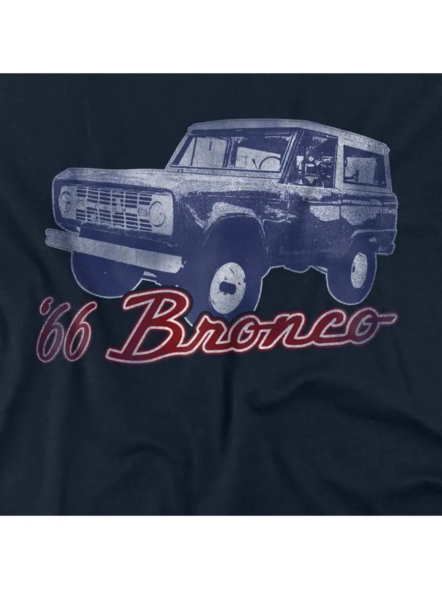 Футболка с длинным рукавом Ford Bronco 66 Classic Logovision — изображение 2 из 3, темно-синий