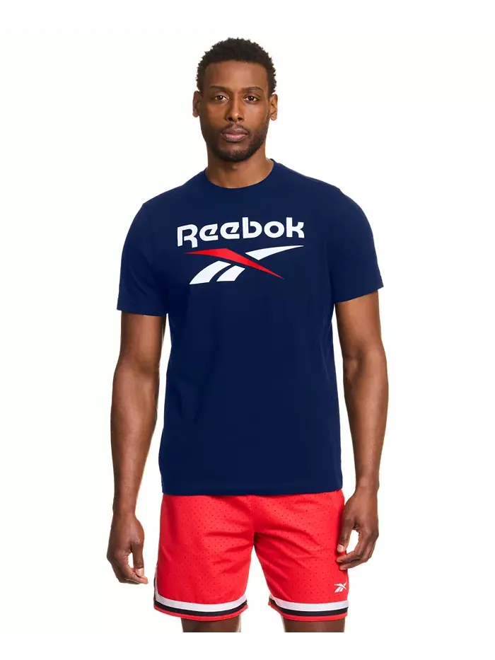 Мужская классическая футболка с логотипом Reebok