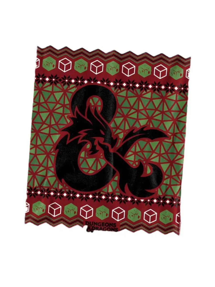 Мужская футболка с принтом Ampersand Logo Ugly Christmas D&D — изображение 2 из 3, красный