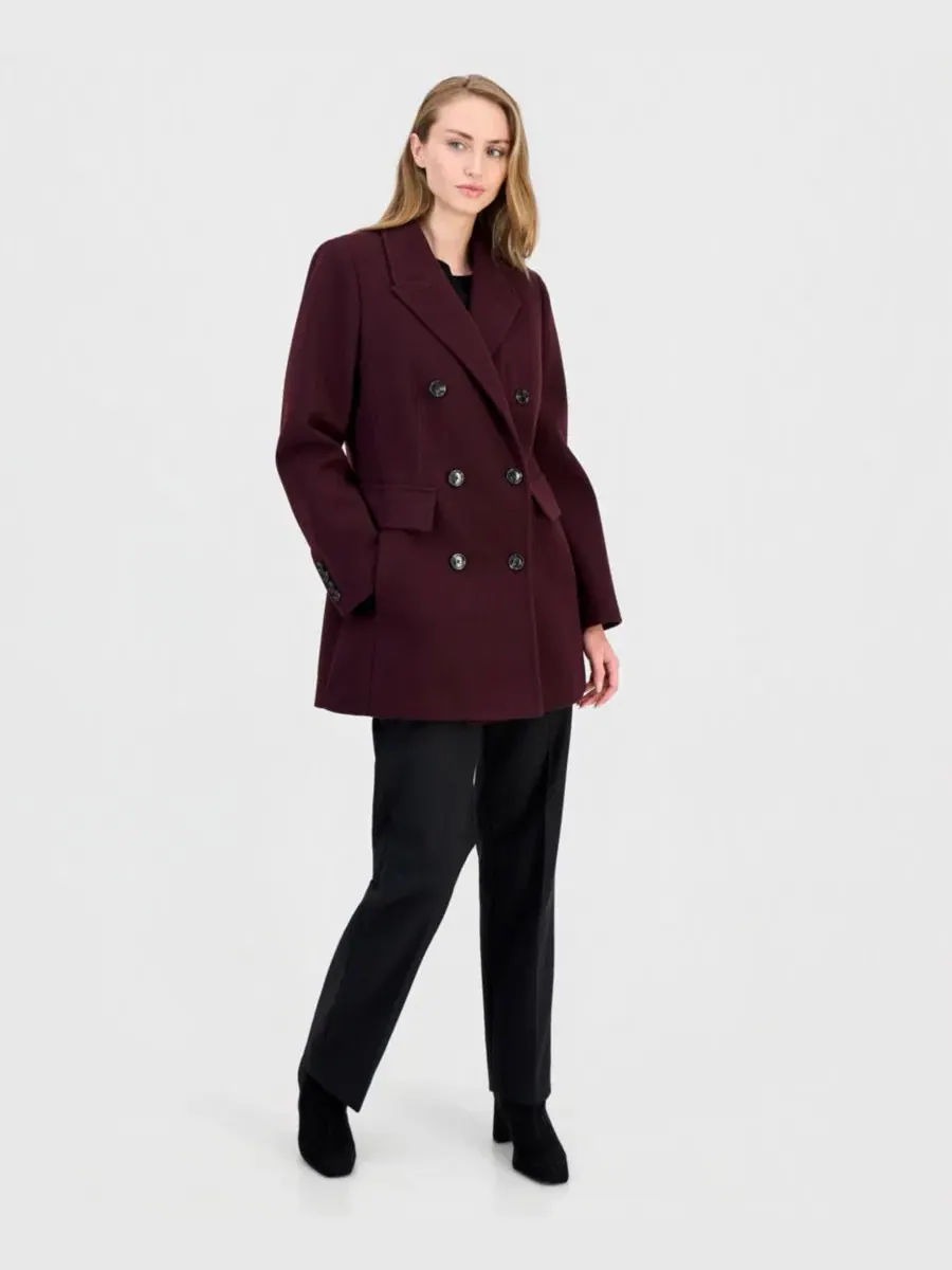 Пальто-тренч женское двубортное с лацканами Anne Klein