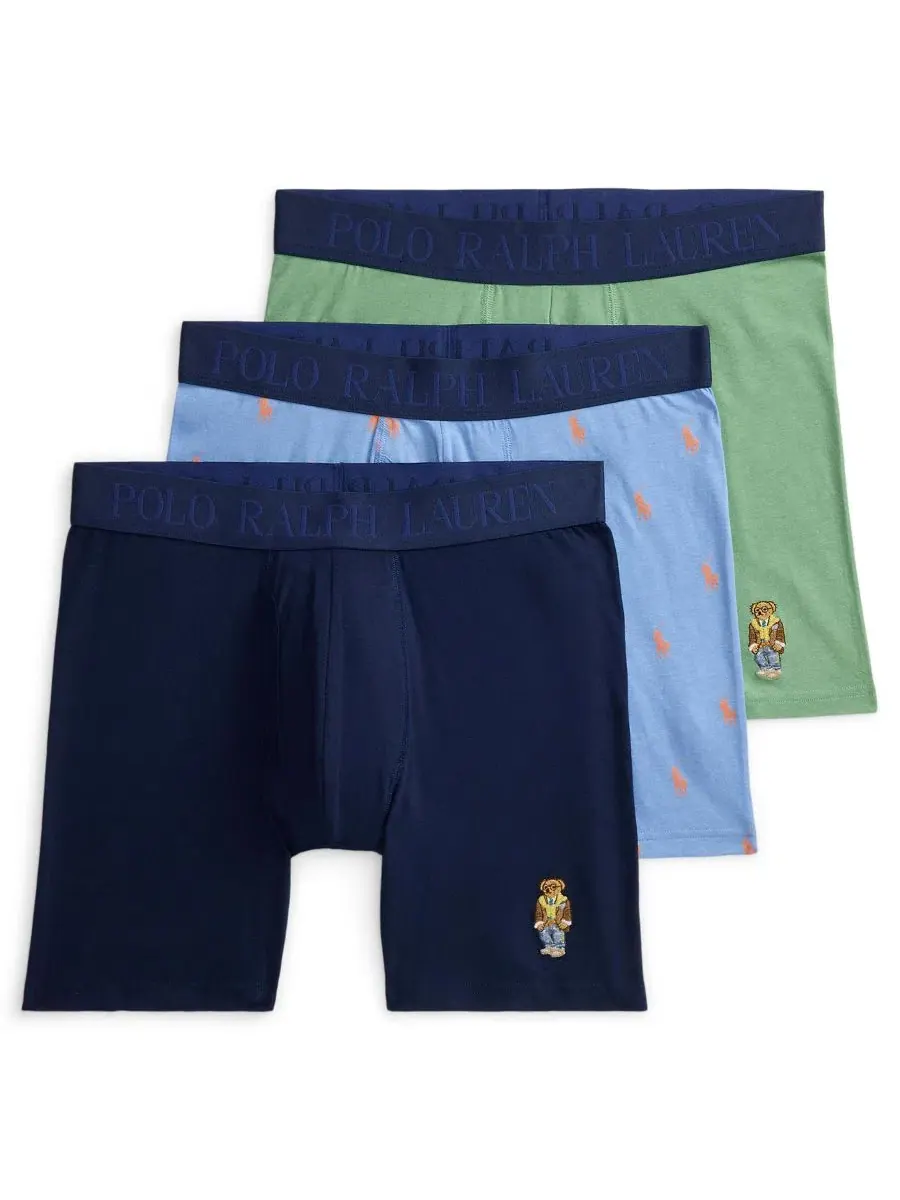 Мужские боксерские трусы, подарочный набор из 3 штук Polo Ralph Lauren — изображение 1 из 6