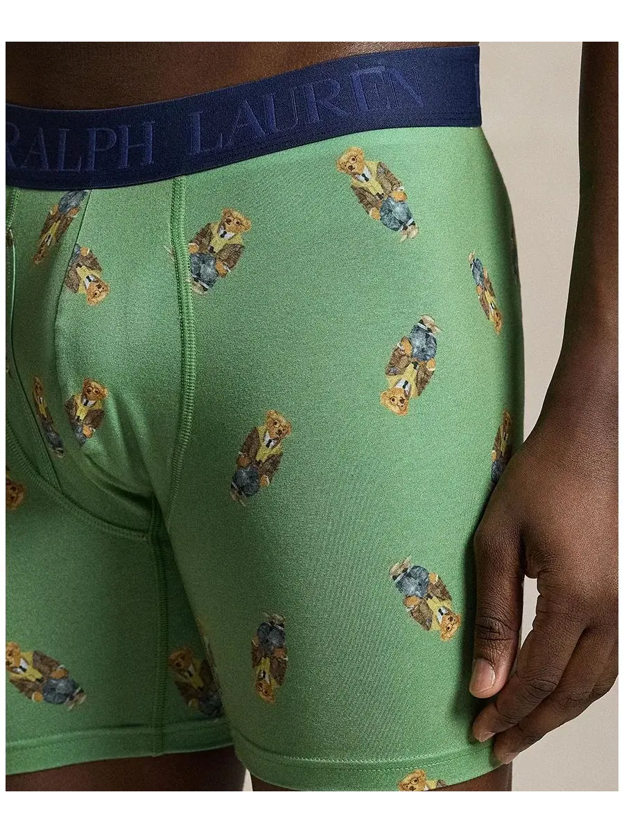 Мужские боксерские трусы, подарочный набор из 3 штук Polo Ralph Lauren — изображение 5 из 6, зеленый/синий