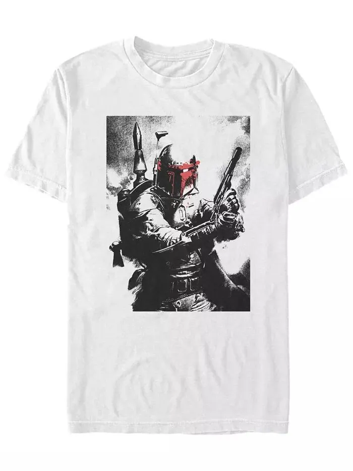Мужская футболка Boba So Fett с коротким рукавом и круглым вырезом Fifth Sun — изображение 1 из 1, белый