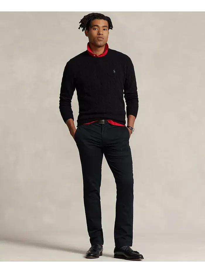 Мужские узкие эластичные брюки чинос Polo Ralph Lauren — изображение 1 из 7, черный