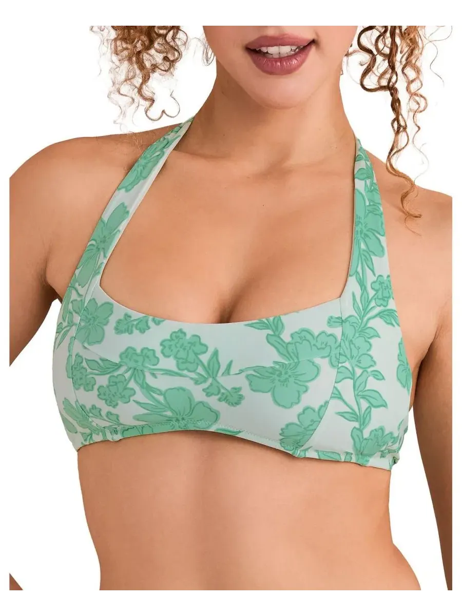 Верхняя часть купальника Perry Swimwear для женщин Adore Me — изображение 1 из 4, зеленый