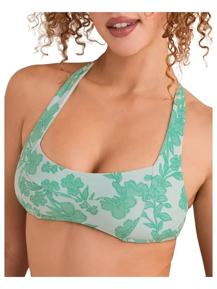 Верхняя часть купальника Perry Swimwear для женщин Adore Me — изображение 2 из 4, зеленый