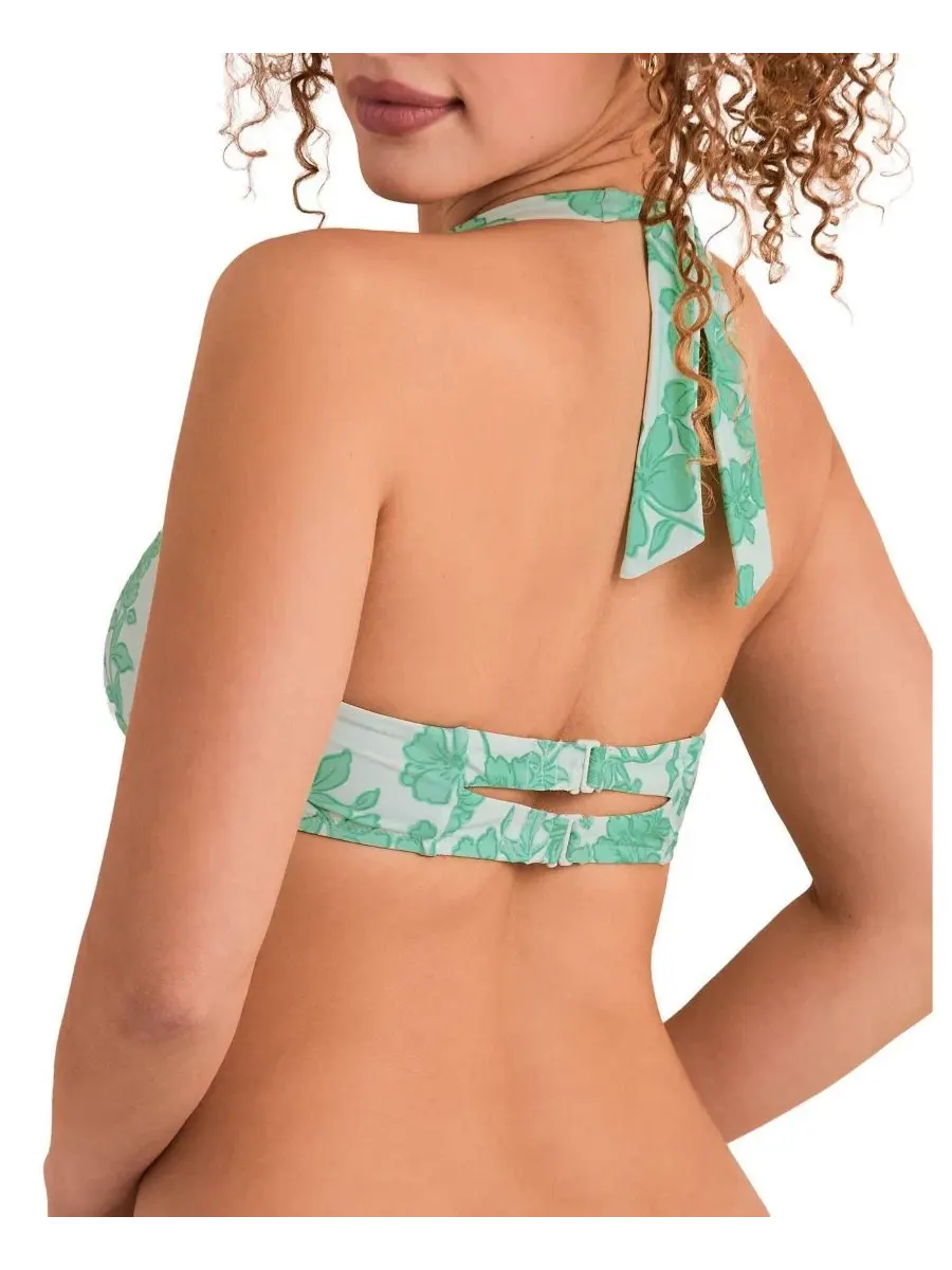 Верхняя часть купальника Perry Swimwear для женщин Adore Me — изображение 3 из 4, зеленый