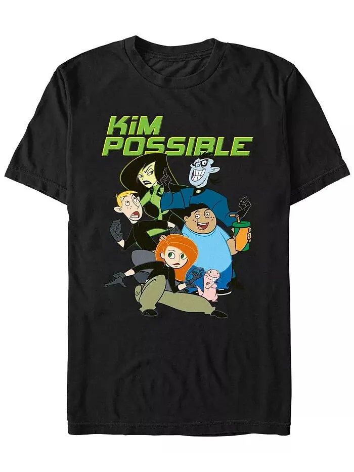 Мужская футболка с коротким рукавом с логотипом группы Kim Possible Fifth Sun — изображение 1 из 1, черный