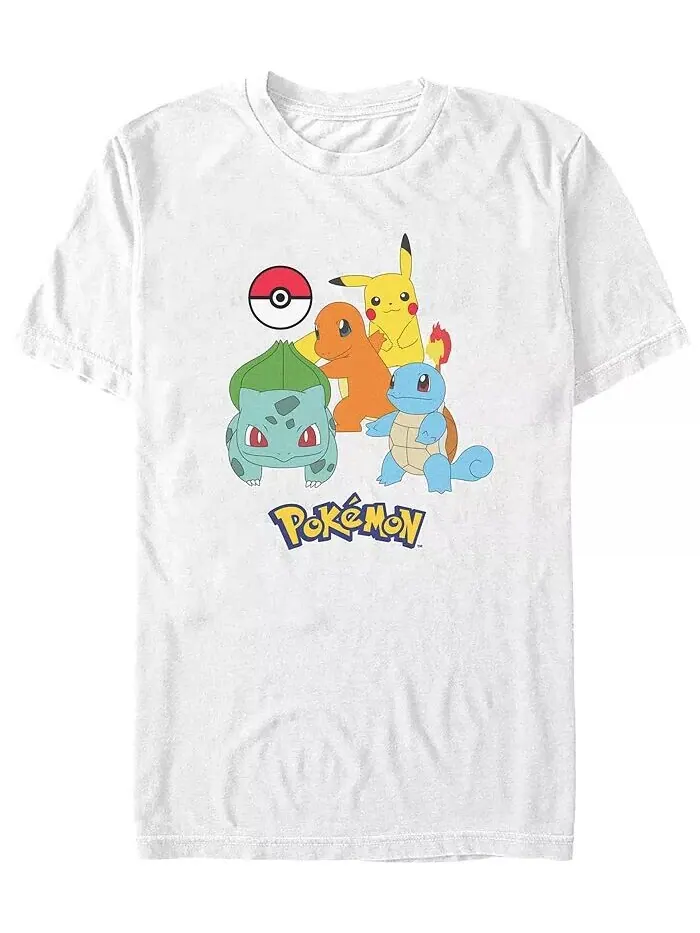 Мужская футболка с коротким рукавом Pokeball Group Fifth Sun — изображение 1 из 1, белый