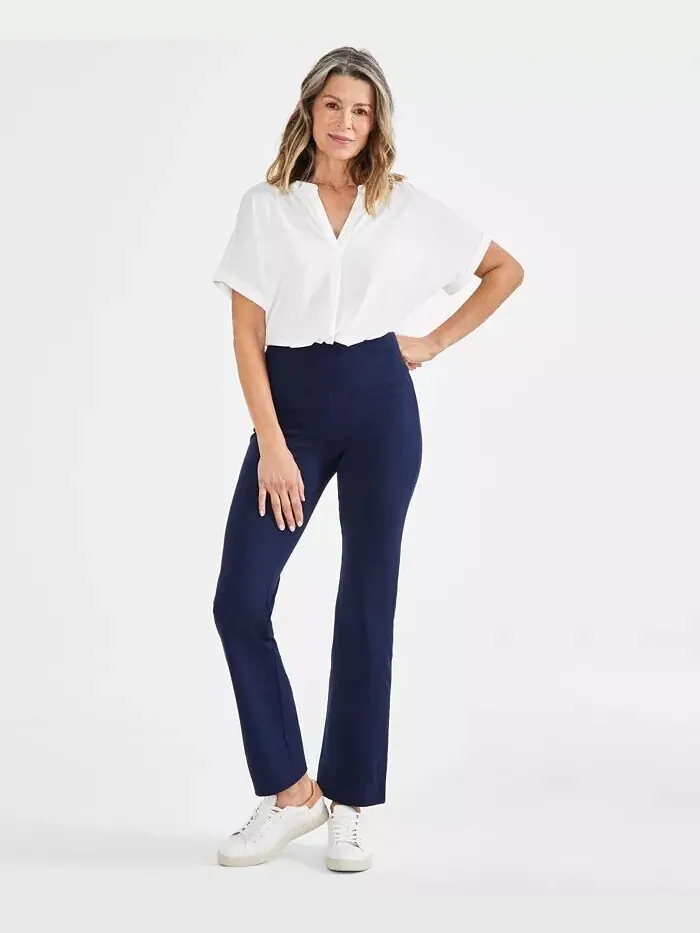 Леггинсы Petite с высокой посадкой Style & Co — изображение 1 из 4, синий