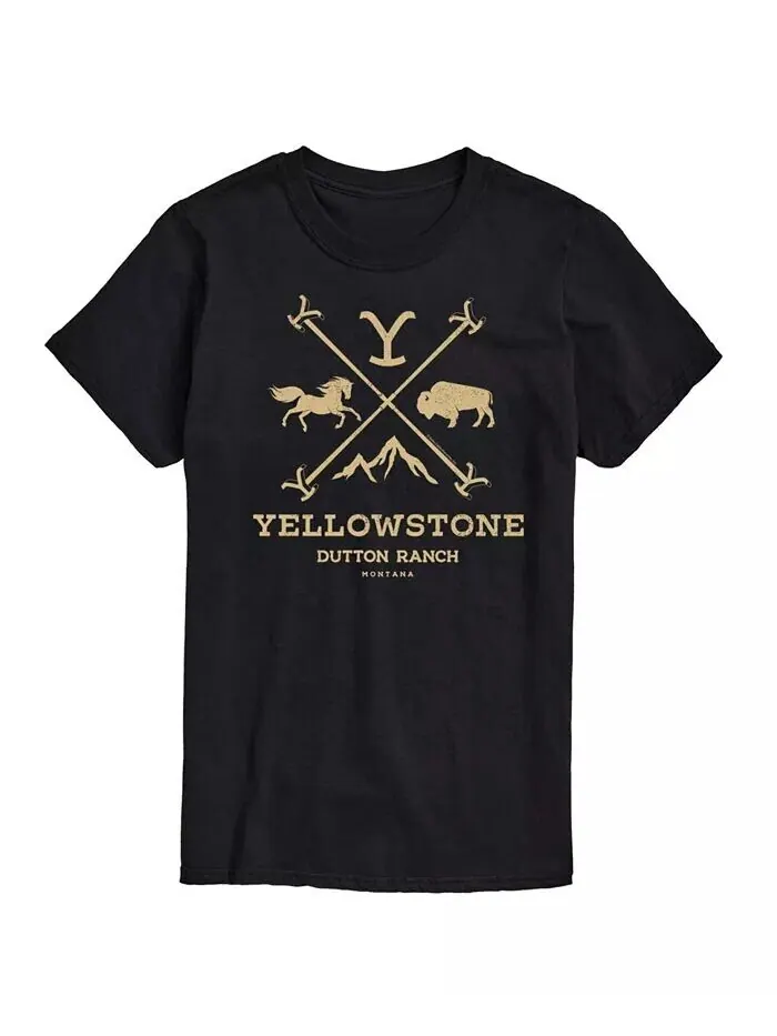 Мужская футболка с коротким рукавом Hybrid Apparel Yellowstone AIRWAVES — изображение 1 из 8, черный