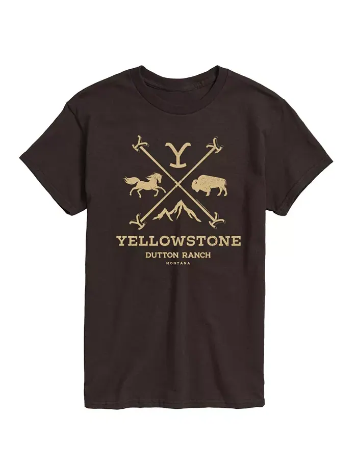 Футболка мужская с коротким рукавом Hybrid Apparel Yellowstone AIRWAVES — изображение 1 из 9, коричневый
