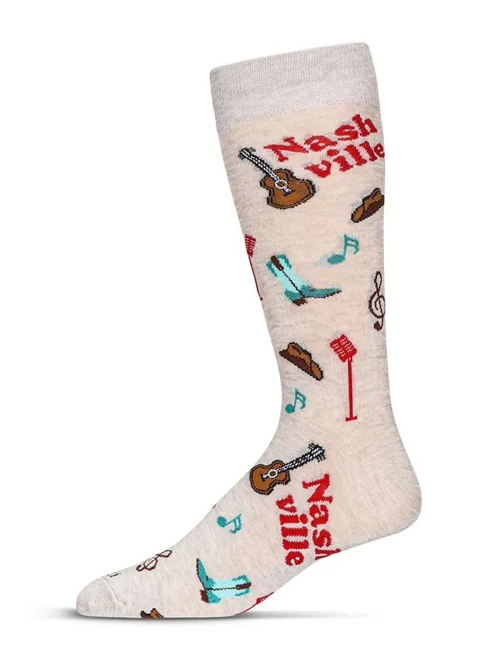 Мужские носки Destination Rayon из бамбука с оригинальным рисунком MeMoi — изображение 2 из 3, коричневый/бежевый