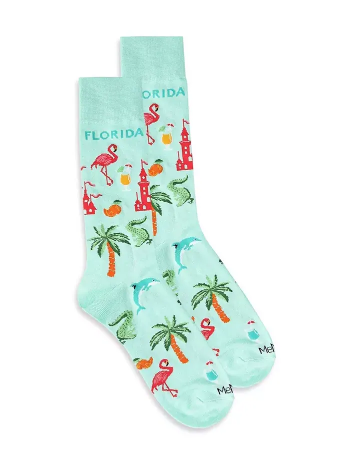 Мужские носки Destination Rayon из бамбука с оригинальным рисунком MeMoi — изображение 1 из 3